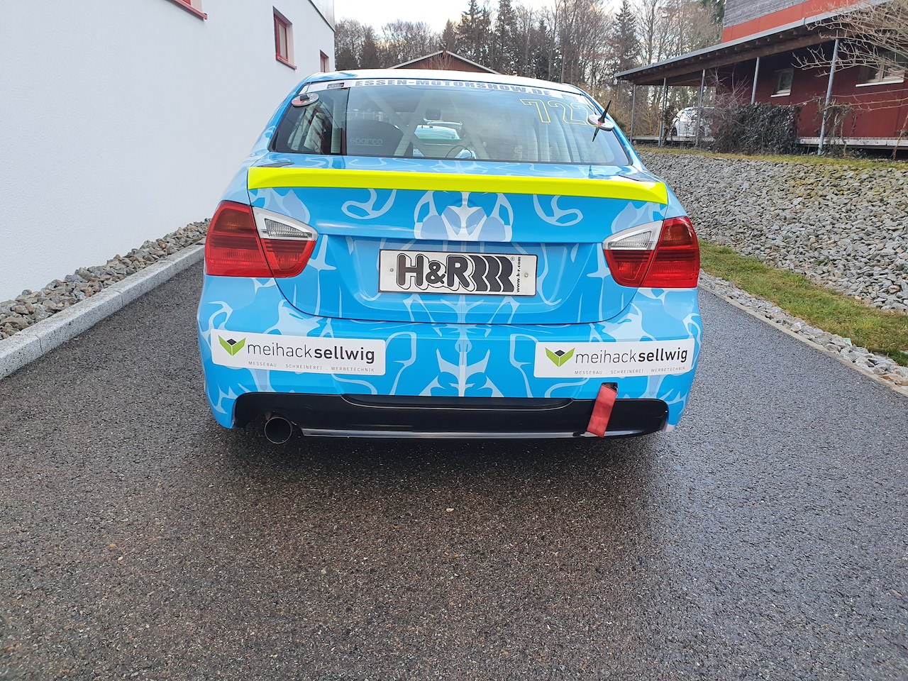 Heckansicht des BMW E90 325i